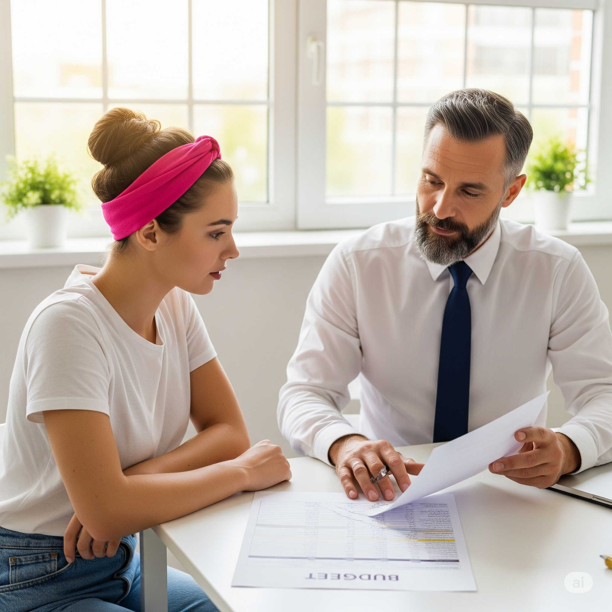 Itemized cost breakdown chart